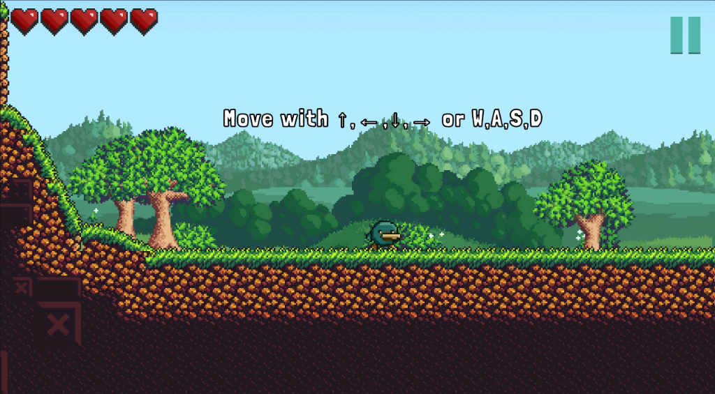 MateFall Screenshot - Movement tutorial