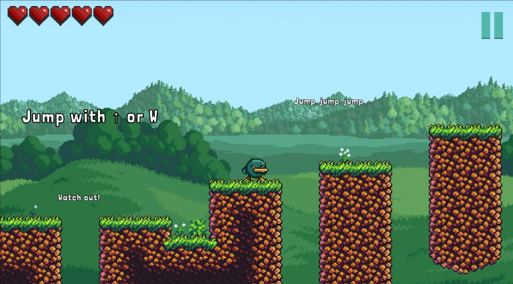 MateFall Screenshot - Jumping platforms